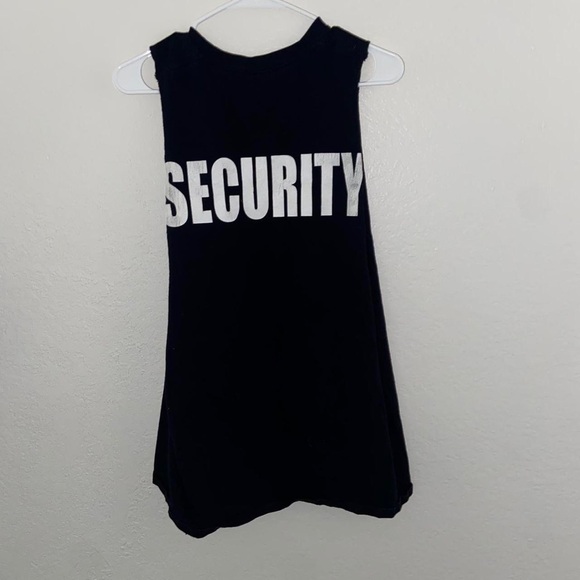 Men’s grunge vintage y2k black short sleeve Leucadian Encinitas Security shirt - Picture 5 of 7